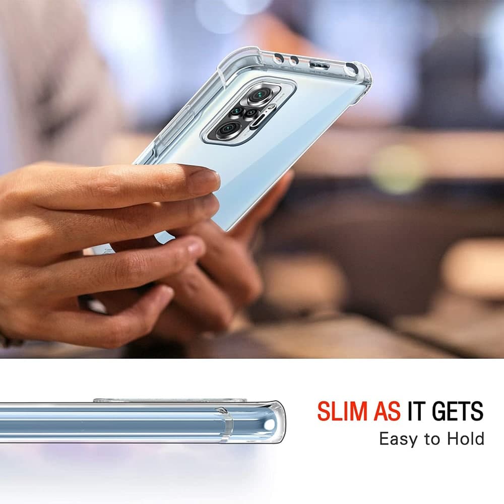 Techsuit Shockproof Clear Silicone - θήκη για Xiaomi Redmi Note 10 Pro - Διάφανο 4