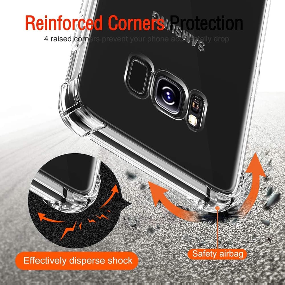 Techsuit Shockproof Clear Silicone - θήκη για Samsung Galaxy S8+ - Διάφανο 2