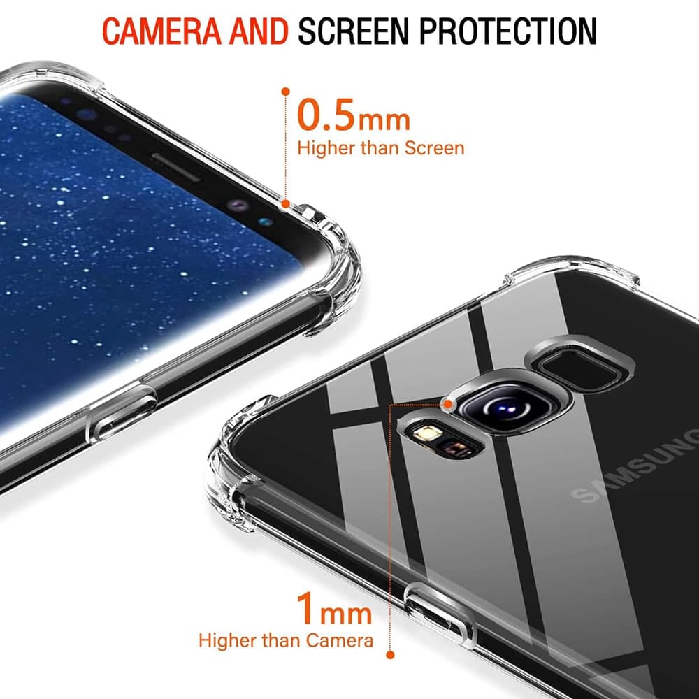 Techsuit Shockproof Clear Silicone - θήκη για Samsung Galaxy S8+ - Διάφανο 5