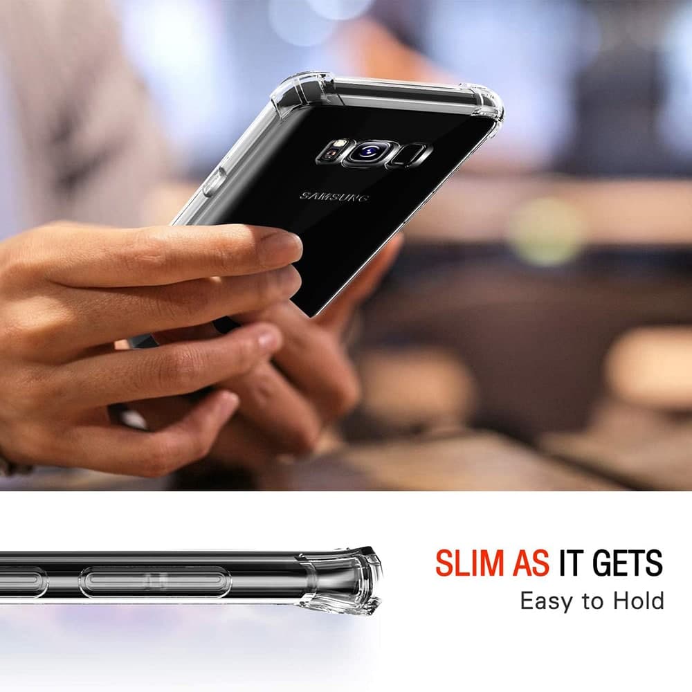 Techsuit Shockproof Clear Silicone - θήκη για Samsung Galaxy S8+ - Διάφανο 6