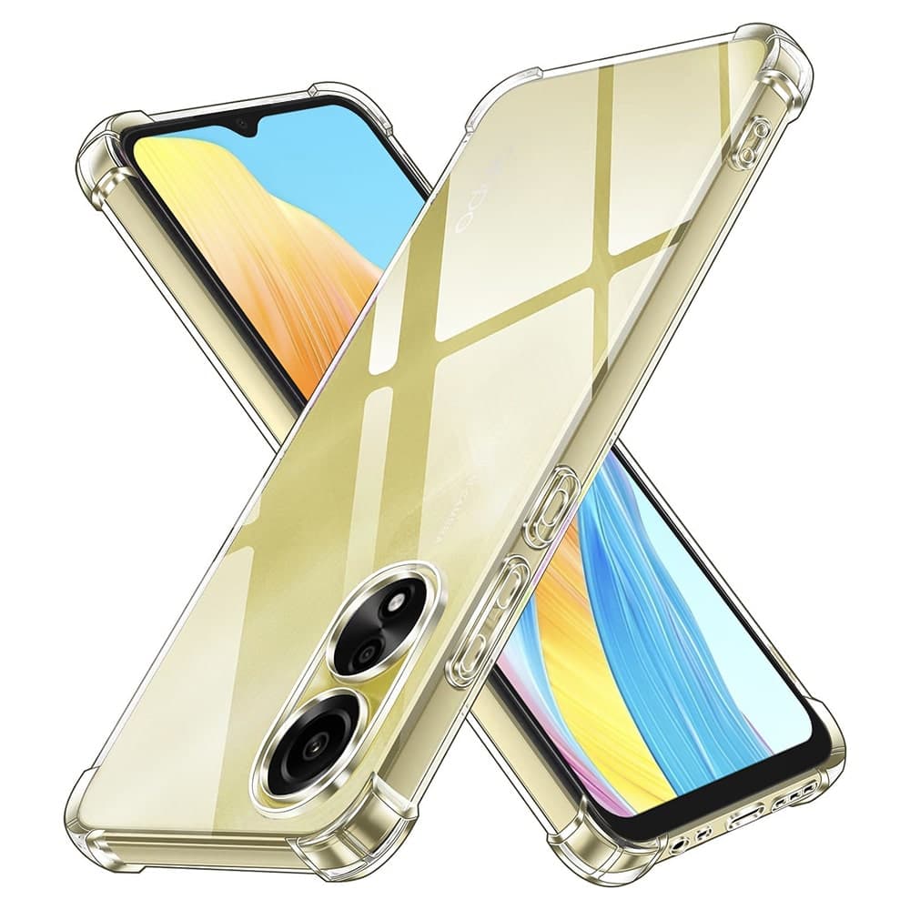 Techsuit Shockproof Clear Silicone - θήκη για Oppo A38 - Διάφανο