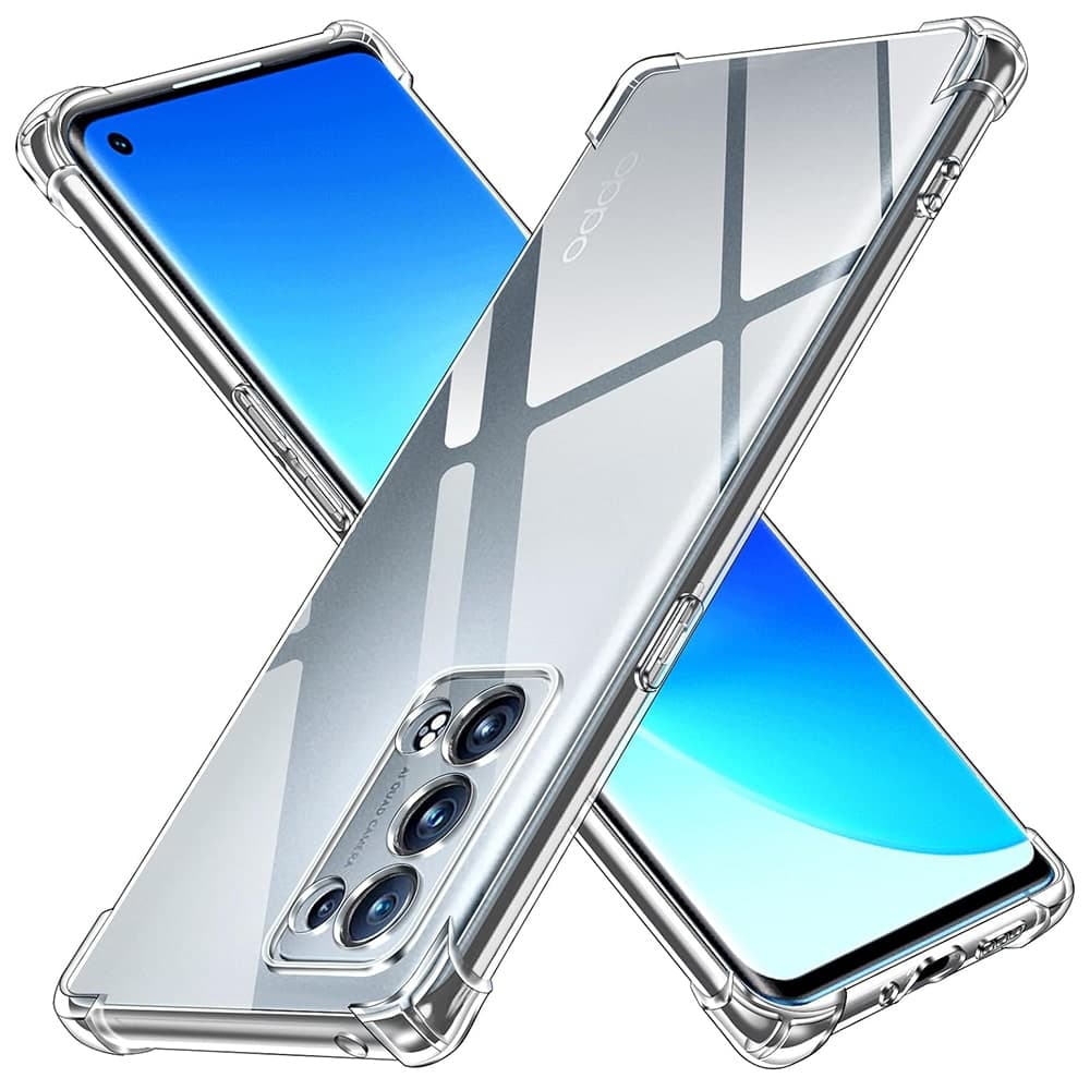 Techsuit Shockproof Clear Silicone - θήκη για Oppo Reno6 Pro 5G (Snapdragon) - Διάφανο