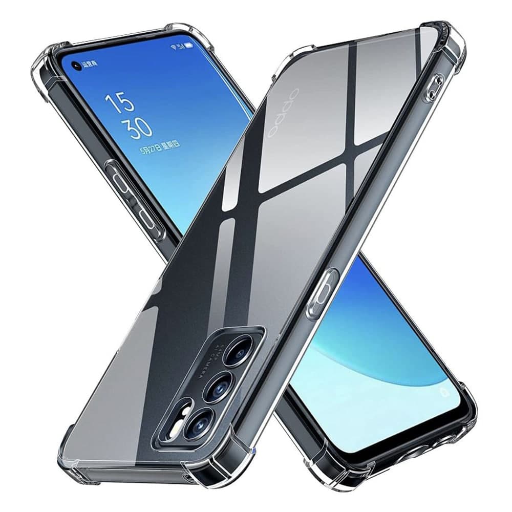 Techsuit Shockproof Clear Silicone - θήκη για Oppo Reno6 5G - Διάφανο
