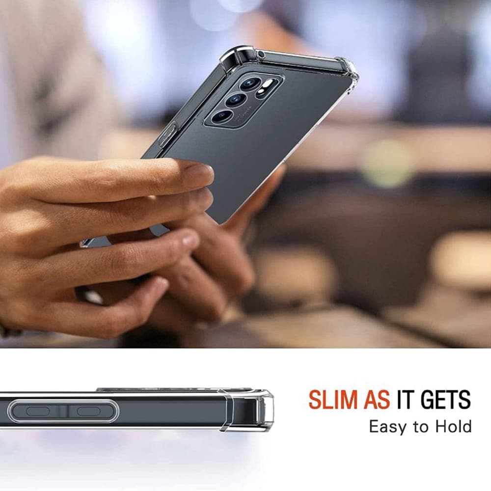 Techsuit Shockproof Clear Silicone - θήκη για Oppo Reno6 5G - Διάφανο 2
