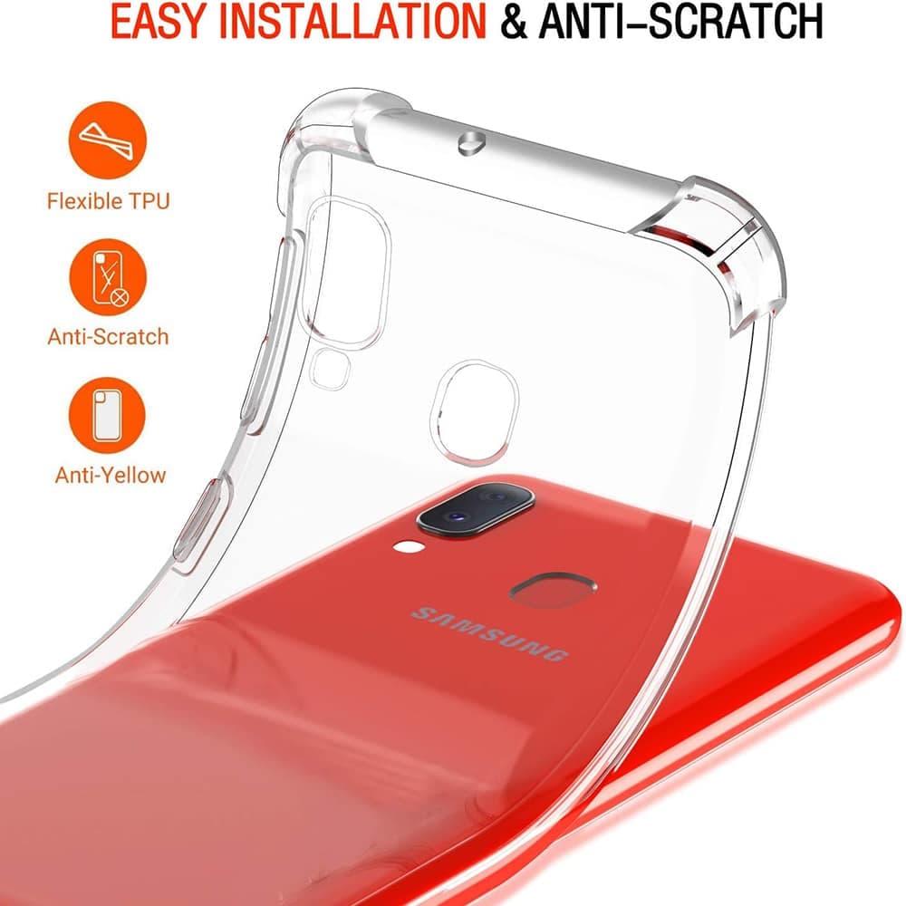Techsuit Shockproof Clear Silicone - θήκη για Samsung Galaxy A20e - Διάφανο 4