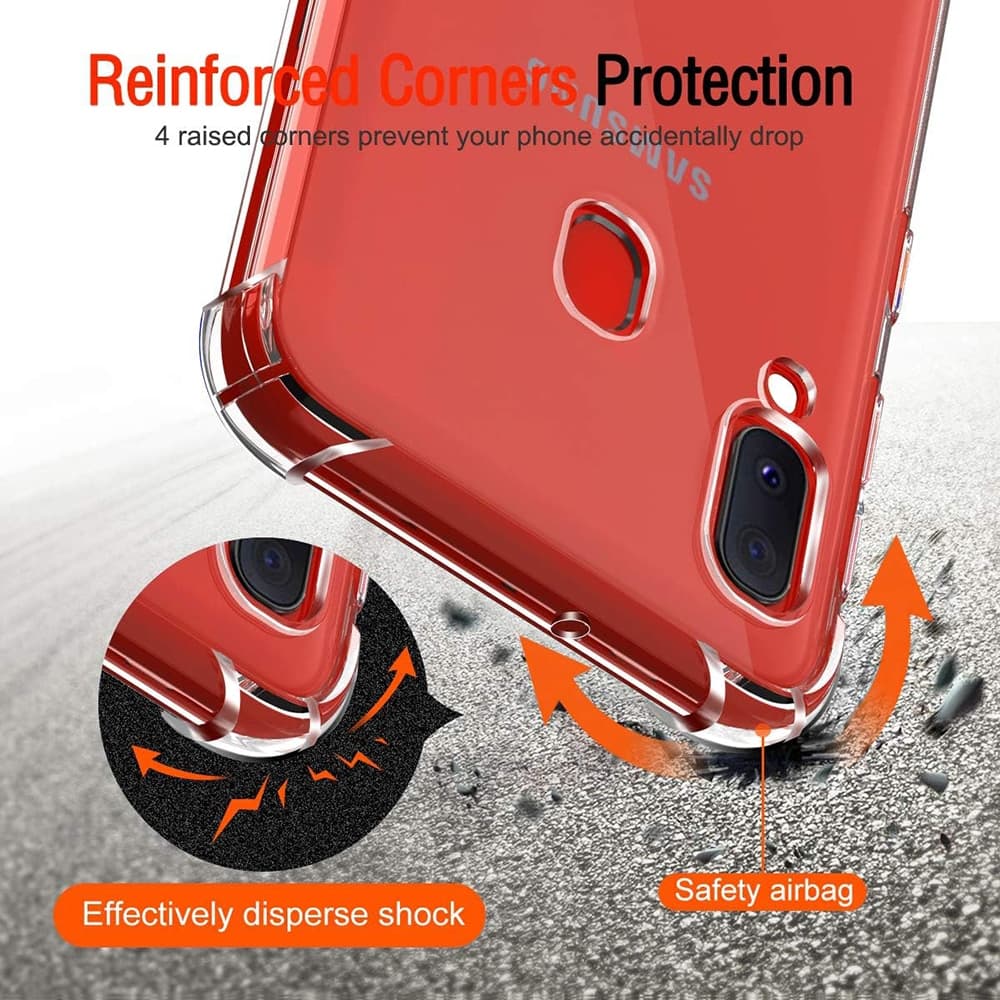 Techsuit Shockproof Clear Silicone - θήκη για Samsung Galaxy A20e - Διάφανο 3