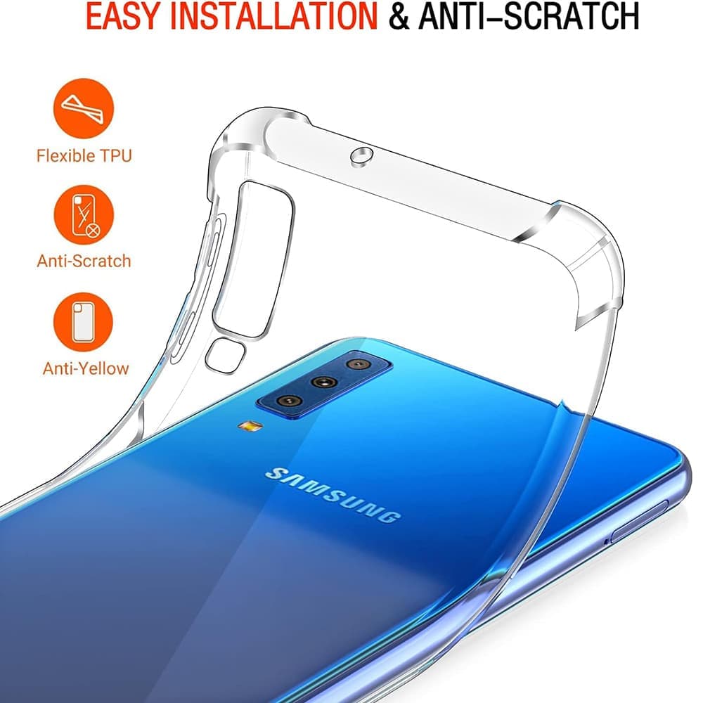 Techsuit Shockproof Clear Silicone - θήκη για Samsung Galaxy A7 (2018) - Διάφανο 5