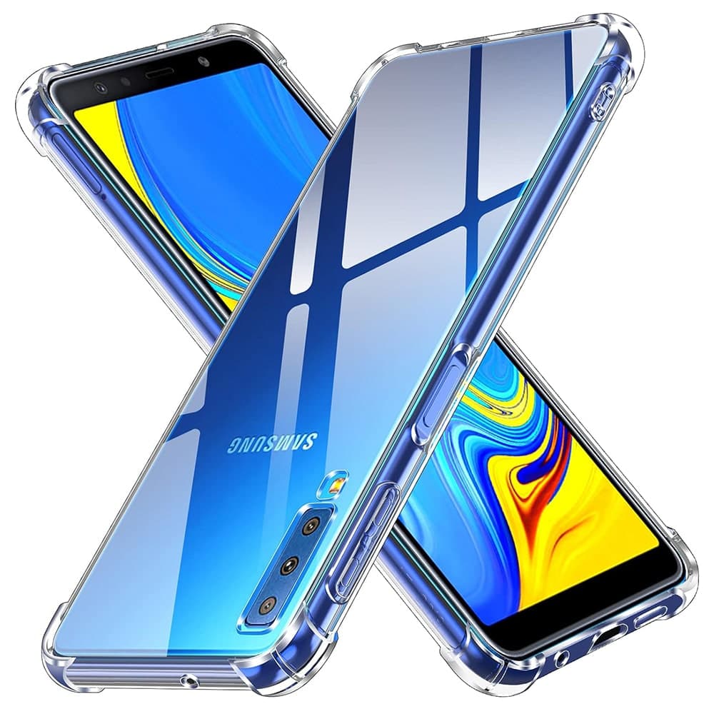 Techsuit Shockproof Clear Silicone - θήκη για Samsung Galaxy A7 (2018) - Διάφανο