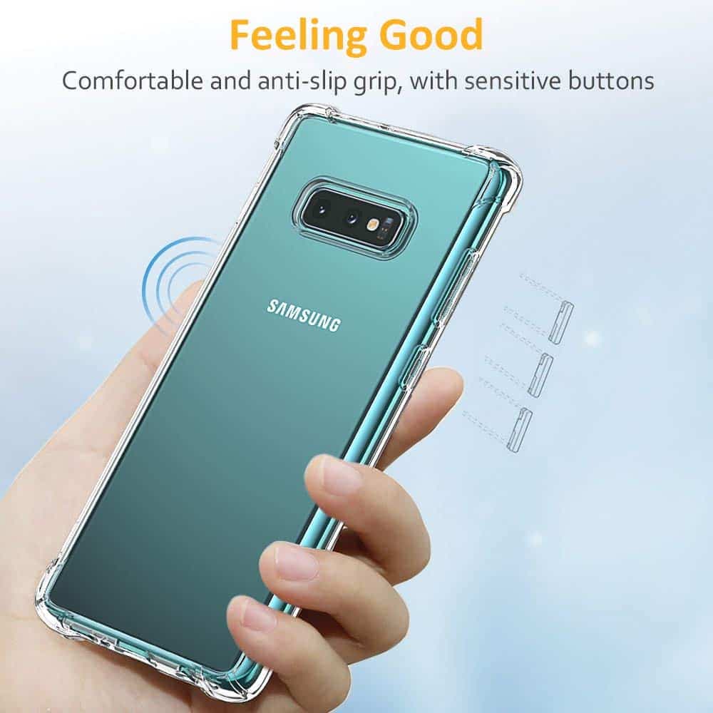 Techsuit Shockproof Clear Silicone - θήκη για Samsung Galaxy S10e - Διάφανο 2