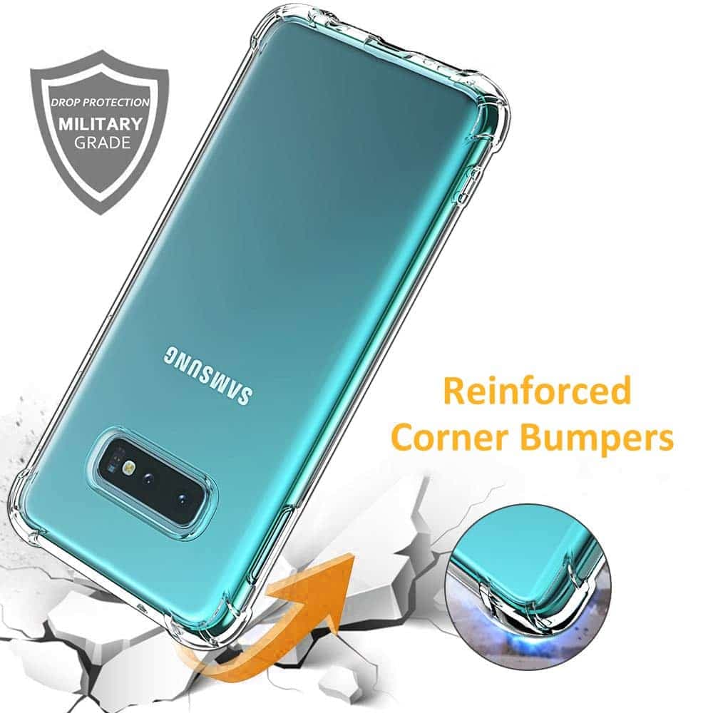 Techsuit Shockproof Clear Silicone - θήκη για Samsung Galaxy S10e - Διάφανο 4