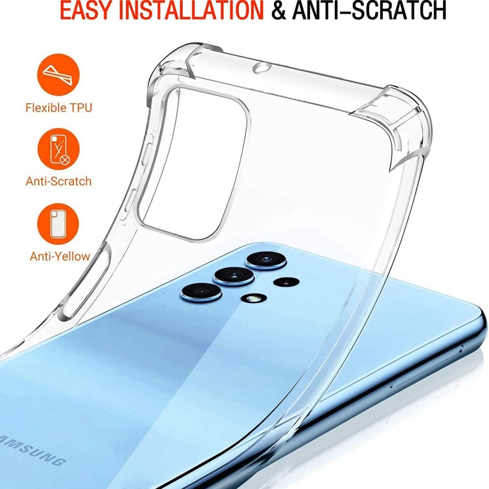 Techsuit Shockproof Clear Silicone - θήκη για Samsung Galaxy A32 - Διάφανο 5