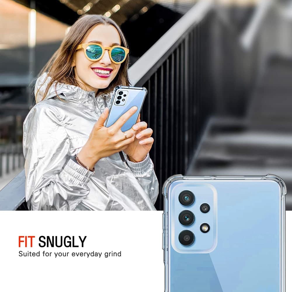Techsuit Shockproof Clear Silicone - θήκη για Samsung Galaxy A32 - Διάφανο 2