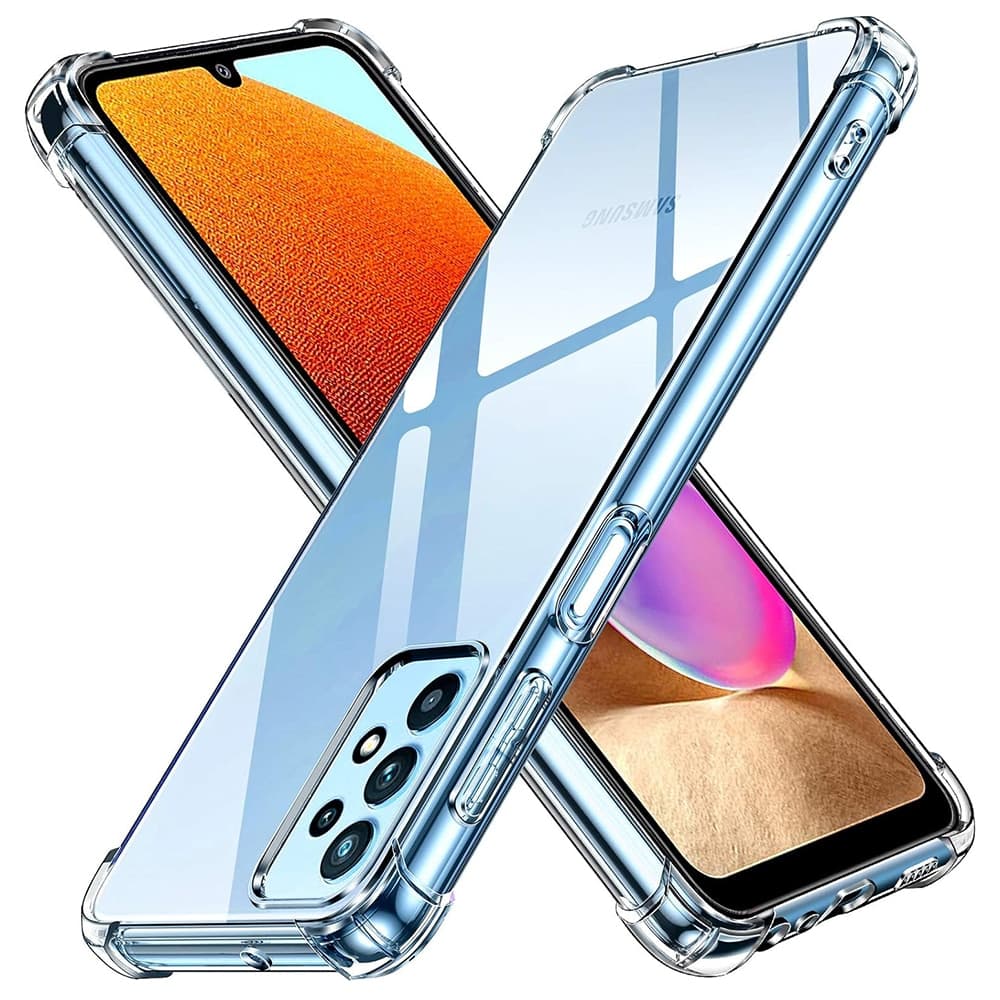 Techsuit Shockproof Clear Silicone - θήκη για Samsung Galaxy A32 - Διάφανο