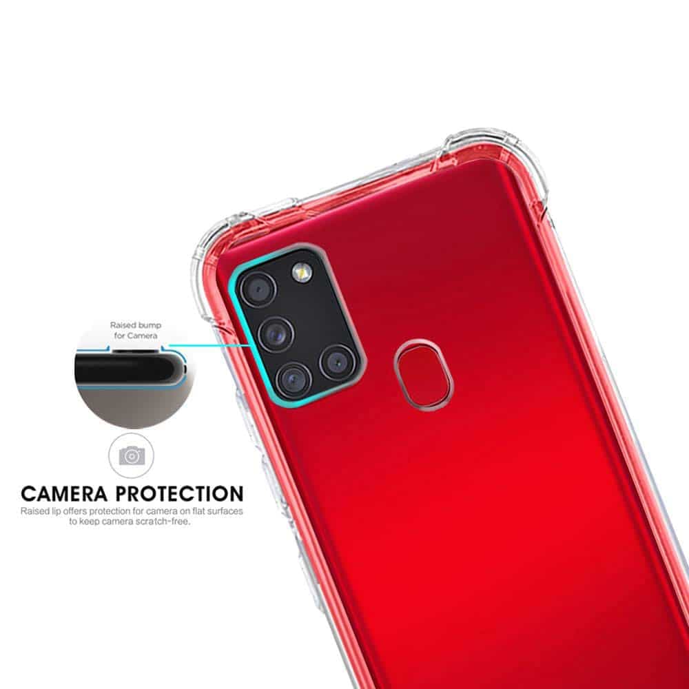 Techsuit Shockproof Clear Silicone - θήκη για Samsung Galaxy A21s - Διάφανο 4