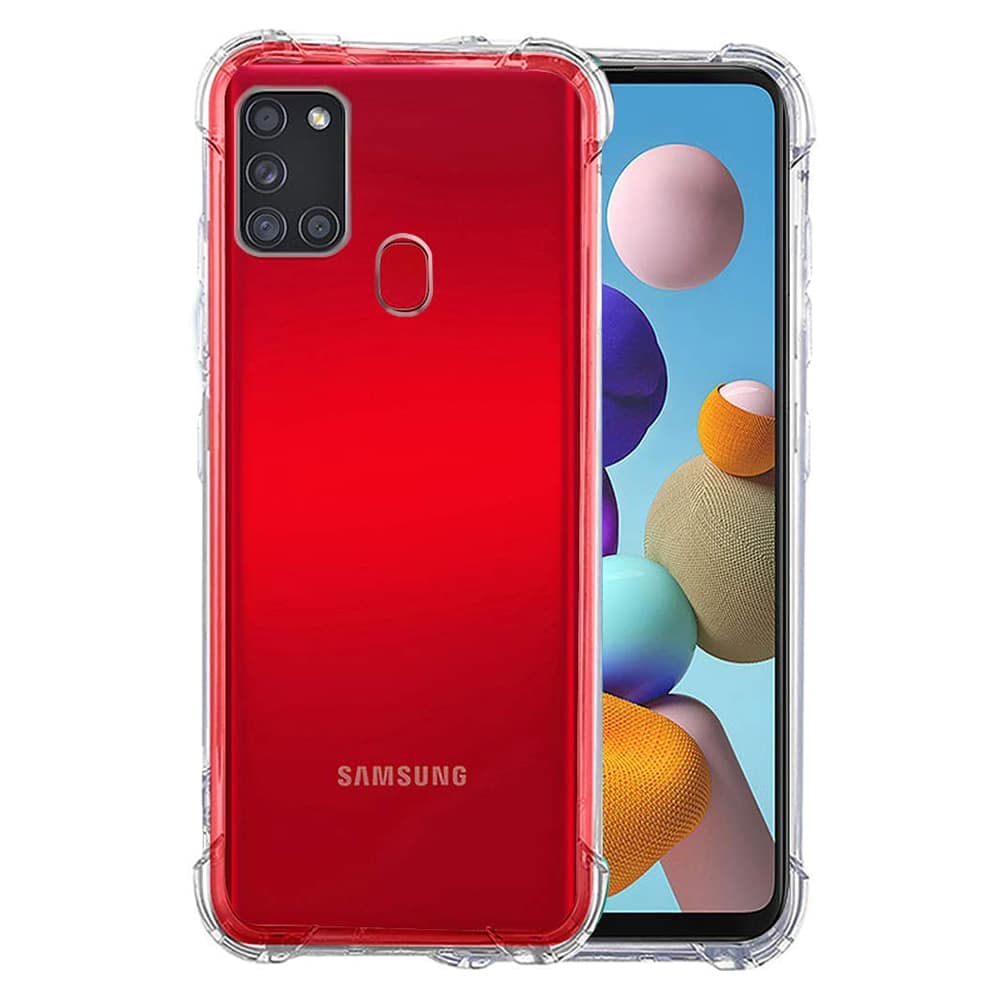 Techsuit Shockproof Clear Silicone - θήκη για Samsung Galaxy A21s - Διάφανο