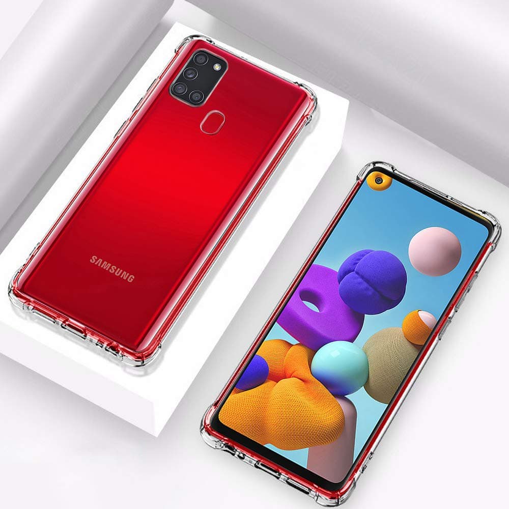 Techsuit Shockproof Clear Silicone - θήκη για Samsung Galaxy A21s - Διάφανο 3