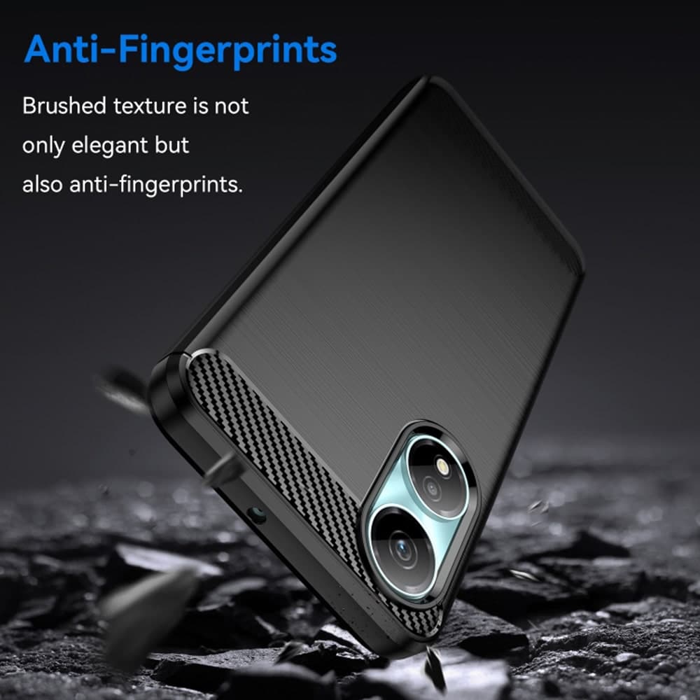 Techsuit Carbon Silicone - θήκη για Honor X7b - Μαύρο 3