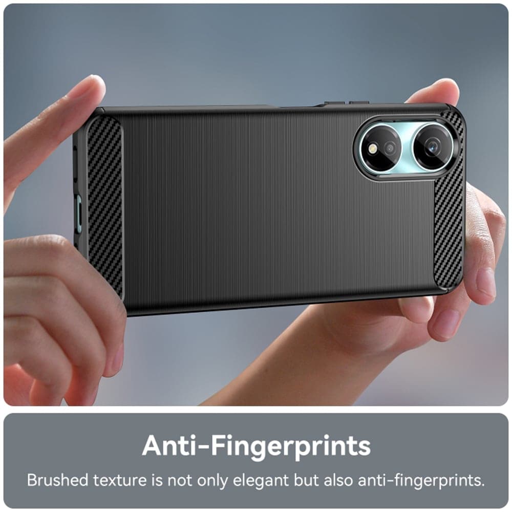 Techsuit Carbon Silicone - θήκη για Honor X7b - Μαύρο 5