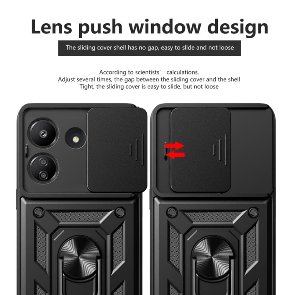 Techsuit CamShield Series - θήκη για Xiaomi Redmi 13C - Μαύρο 3