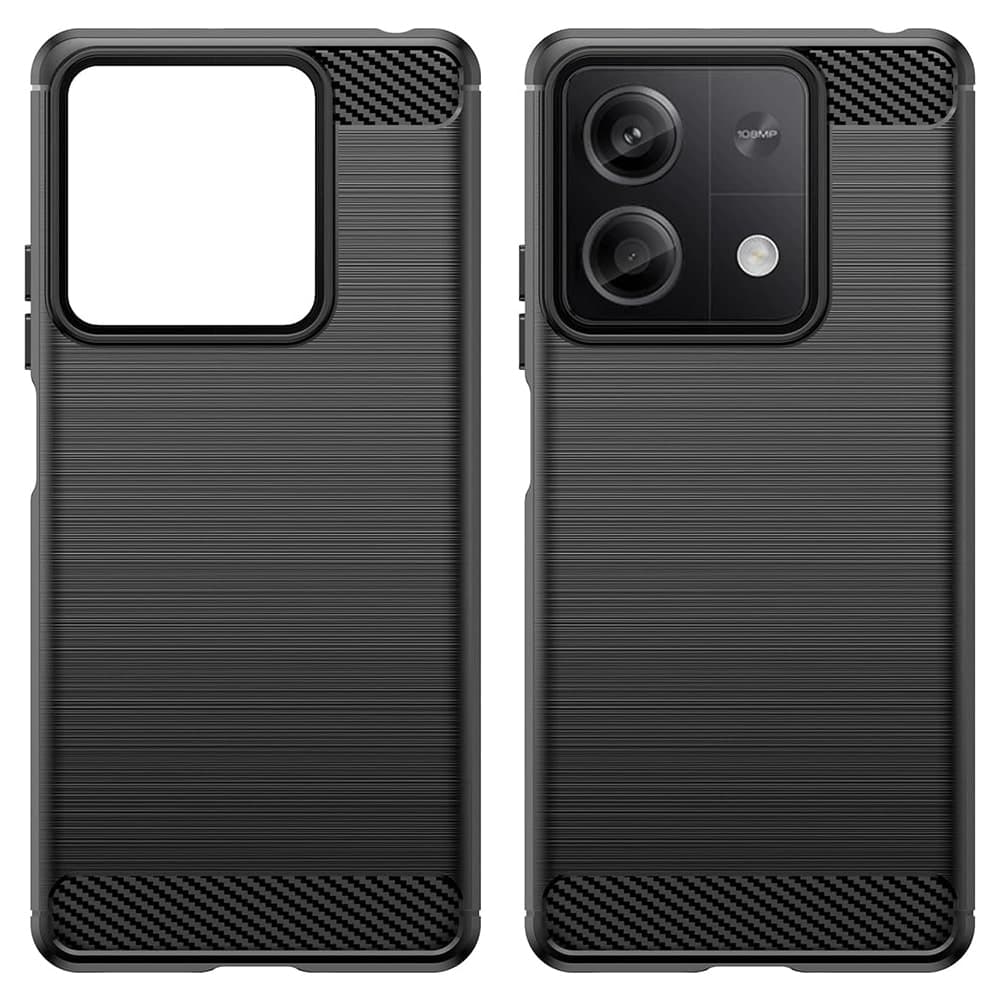 Techsuit Carbon Silicone - θήκη για Xiaomi Redmi Note 13 4G - Μαύρο 3