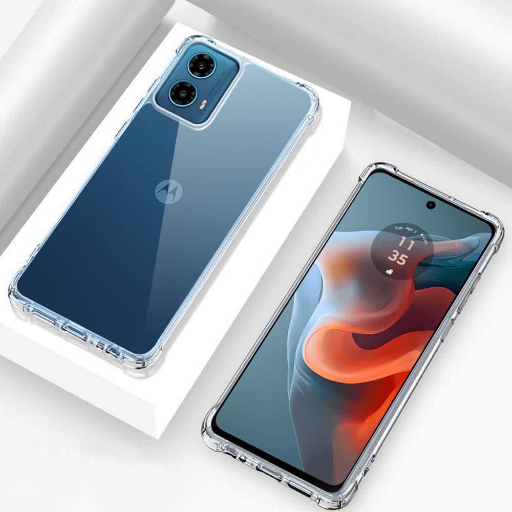 Techsuit Shockproof Clear Silicone - θήκη για Motorola Moto G34 - Διάφανο 4