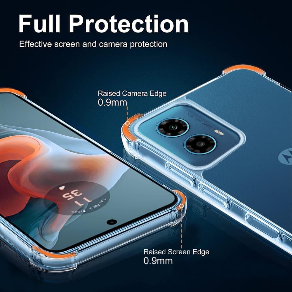 Techsuit Shockproof Clear Silicone - θήκη για Motorola Moto G34 - Διάφανο 5