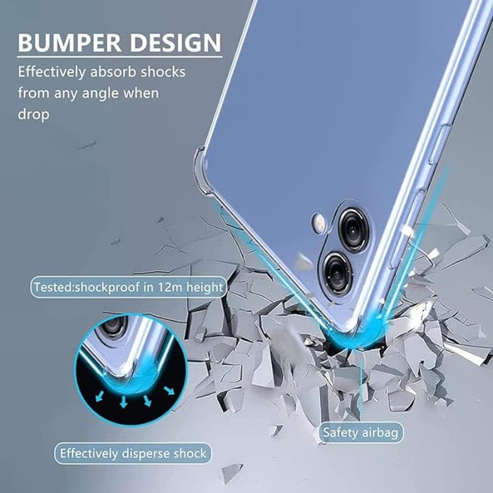 Techsuit Shockproof Clear Silicone - θήκη για Samsung Galaxy A04e - Διάφανο 4