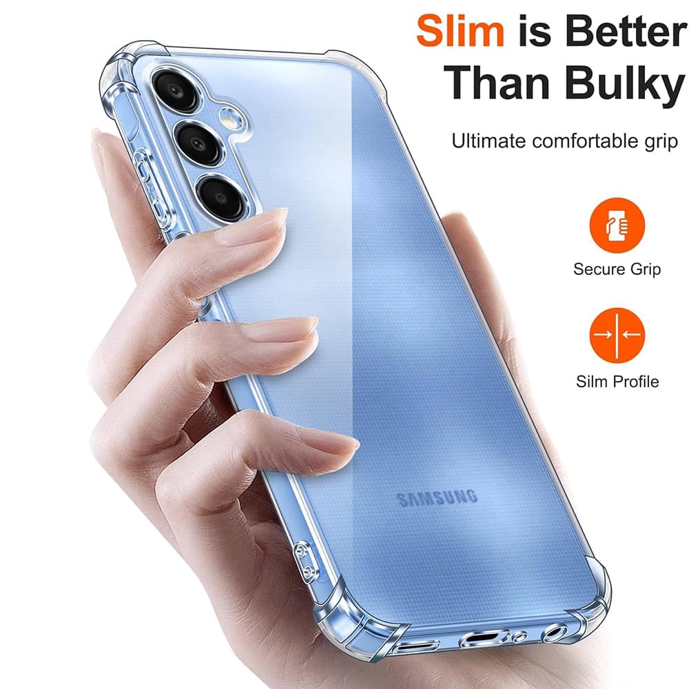 Techsuit Shockproof Clear Silicone - θήκη για Samsung Galaxy A25 - Διάφανο 2