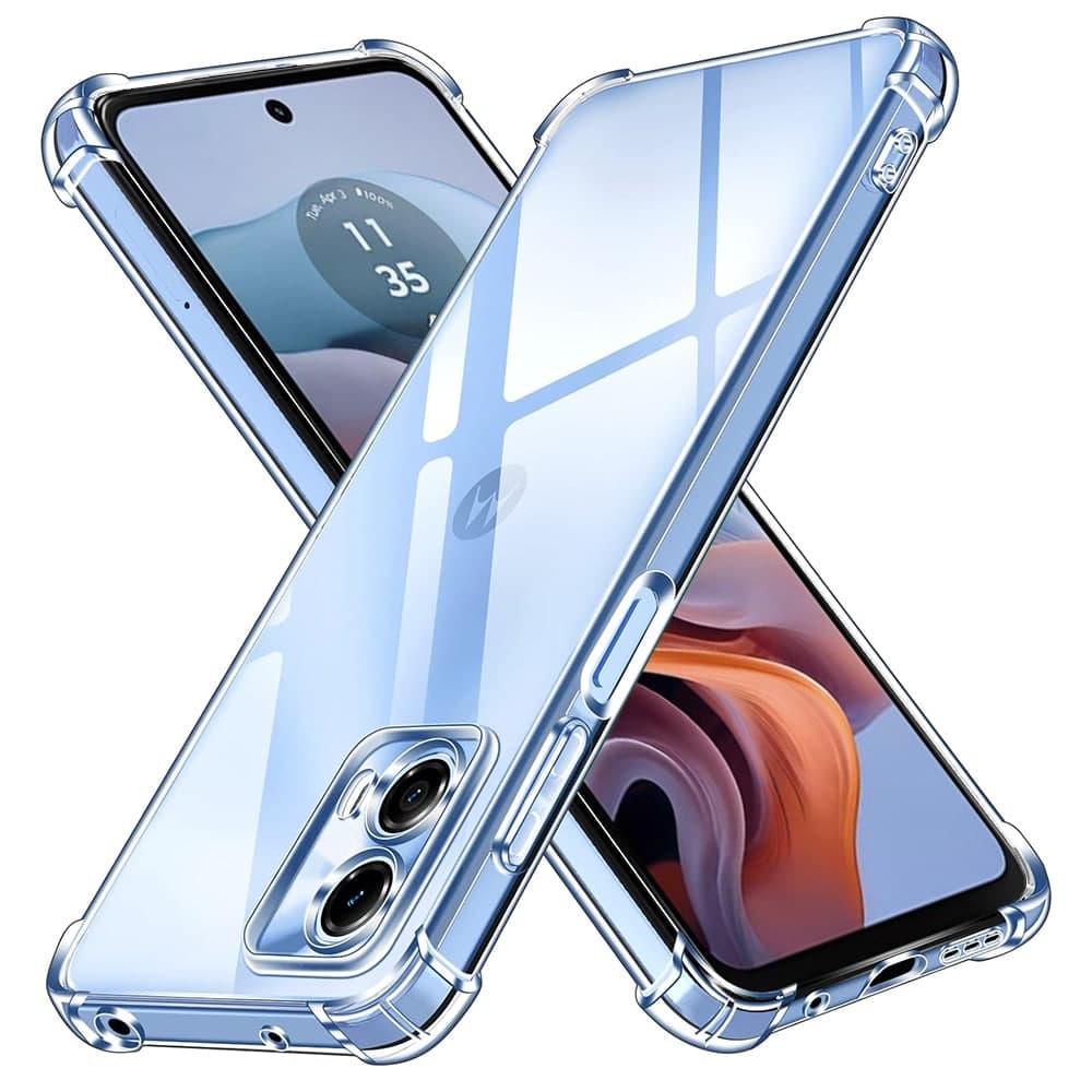 Techsuit Shockproof Clear Silicone - θήκη για Motorola Moto G34 - Διάφανο