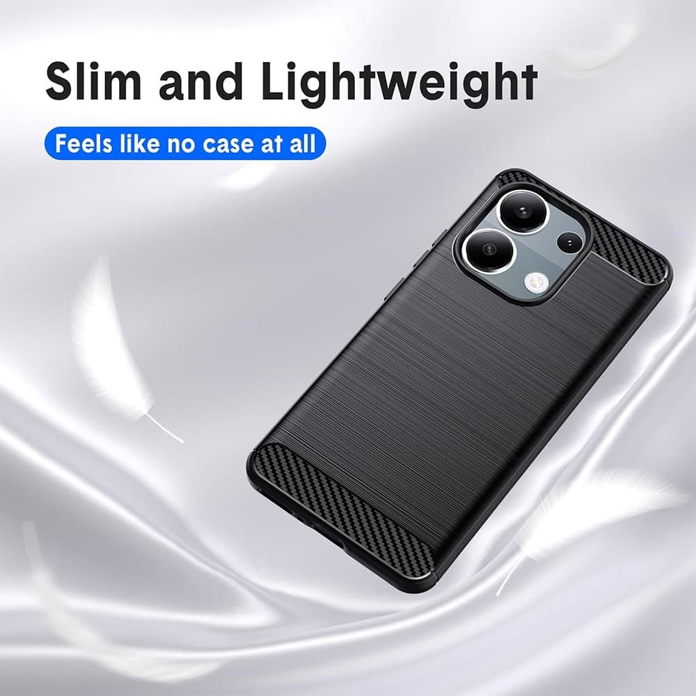 Techsuit Carbon Silicone - θήκη για Xiaomi Redmi Note 13 Pro / Poco M6 - Μαύρο 5