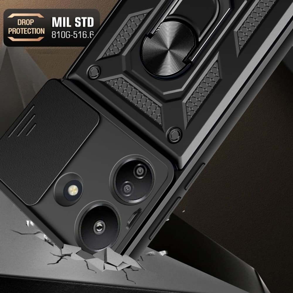 Techsuit CamShield Series - θήκη για Xiaomi Redmi 13C 5G - Μαύρο 4