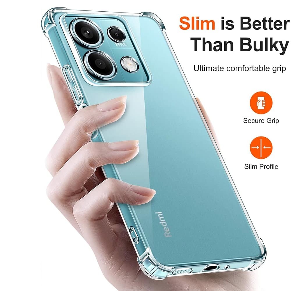 Techsuit Shockproof Clear Silicone - θήκη για Xiaomi Redmi Note 13 5G - Διάφανο 2