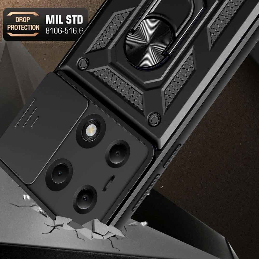 Techsuit CamShield Series - θήκη για Xiaomi Redmi Note 13 Pro / Poco M6 14S - Μαύρο 3