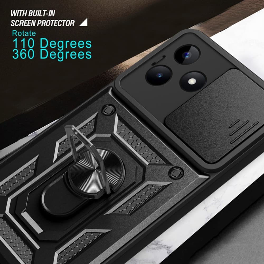 Techsuit CamShield Series - θήκη για Realme C51 / Note 50 - Μαύρο 5