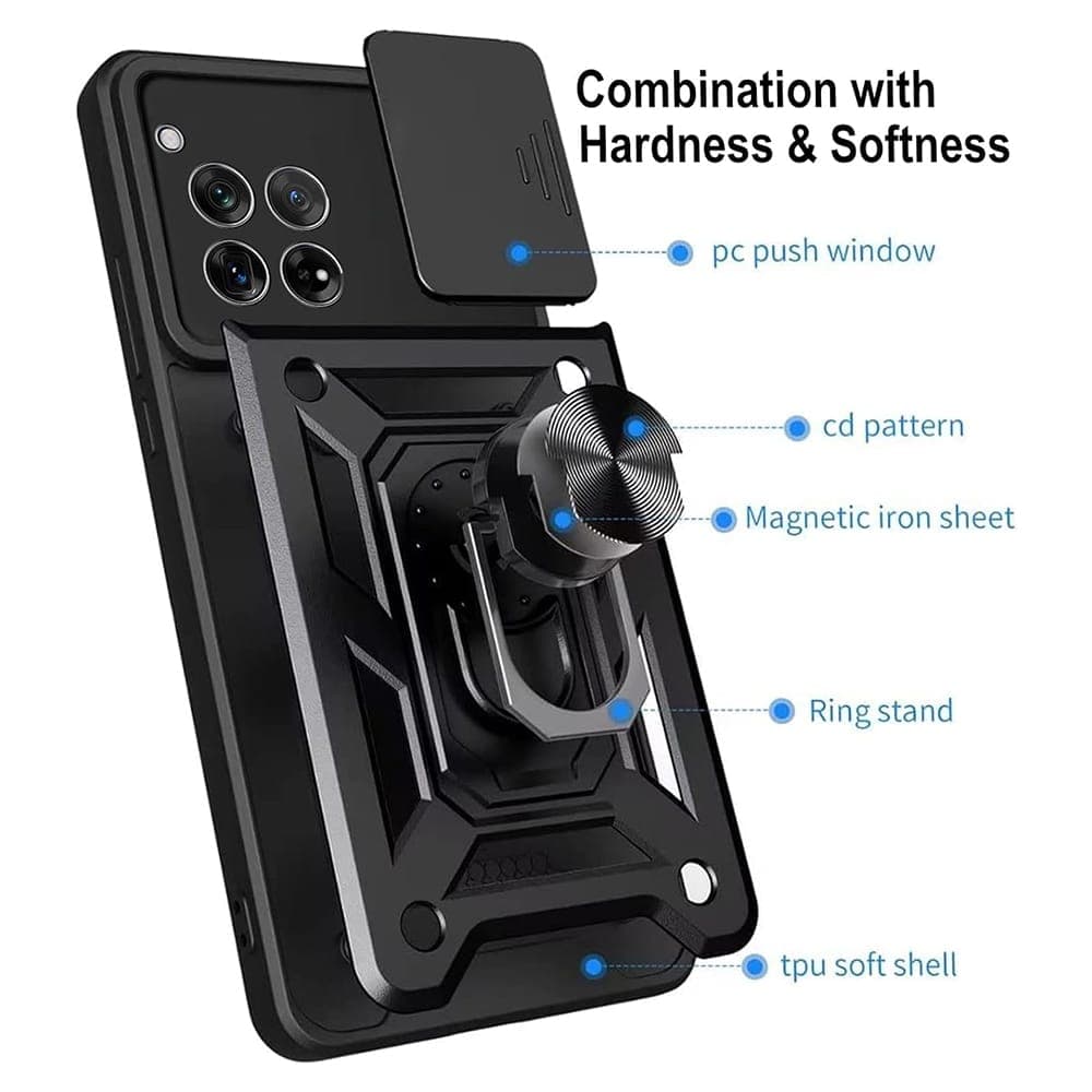 Techsuit CamShield Series - θήκη για Oneplus 12R - Μαύρο 6