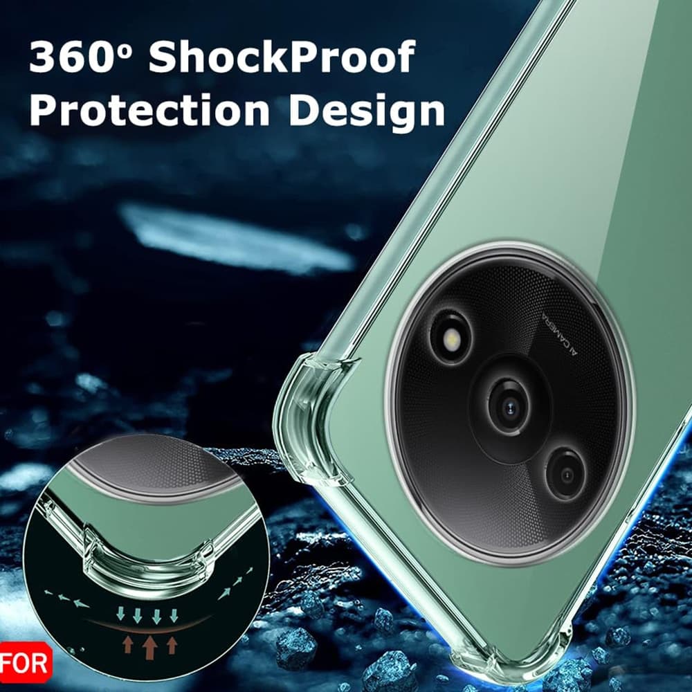 Techsuit Shockproof Clear Silicone - θήκη για Xiaomi Redmi A3 / - Διάφανο 5