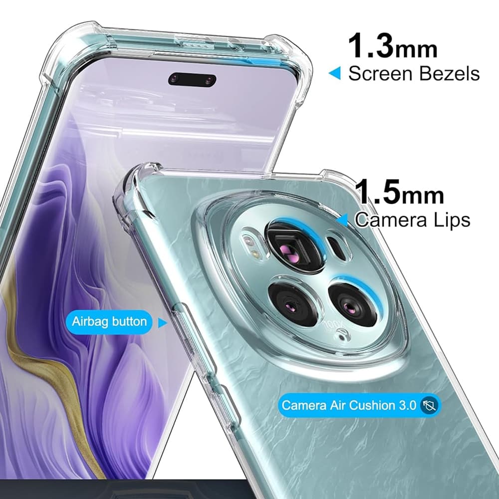 Techsuit Shockproof Clear Silicone - θήκη για Honor Magic6 Pro - Διάφανο 5