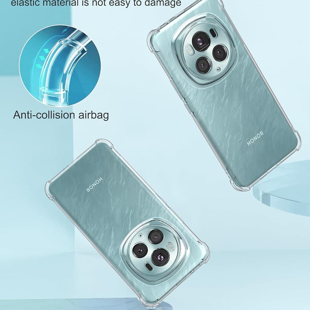 Techsuit Shockproof Clear Silicone - θήκη για Honor Magic6 Pro - Διάφανο 4