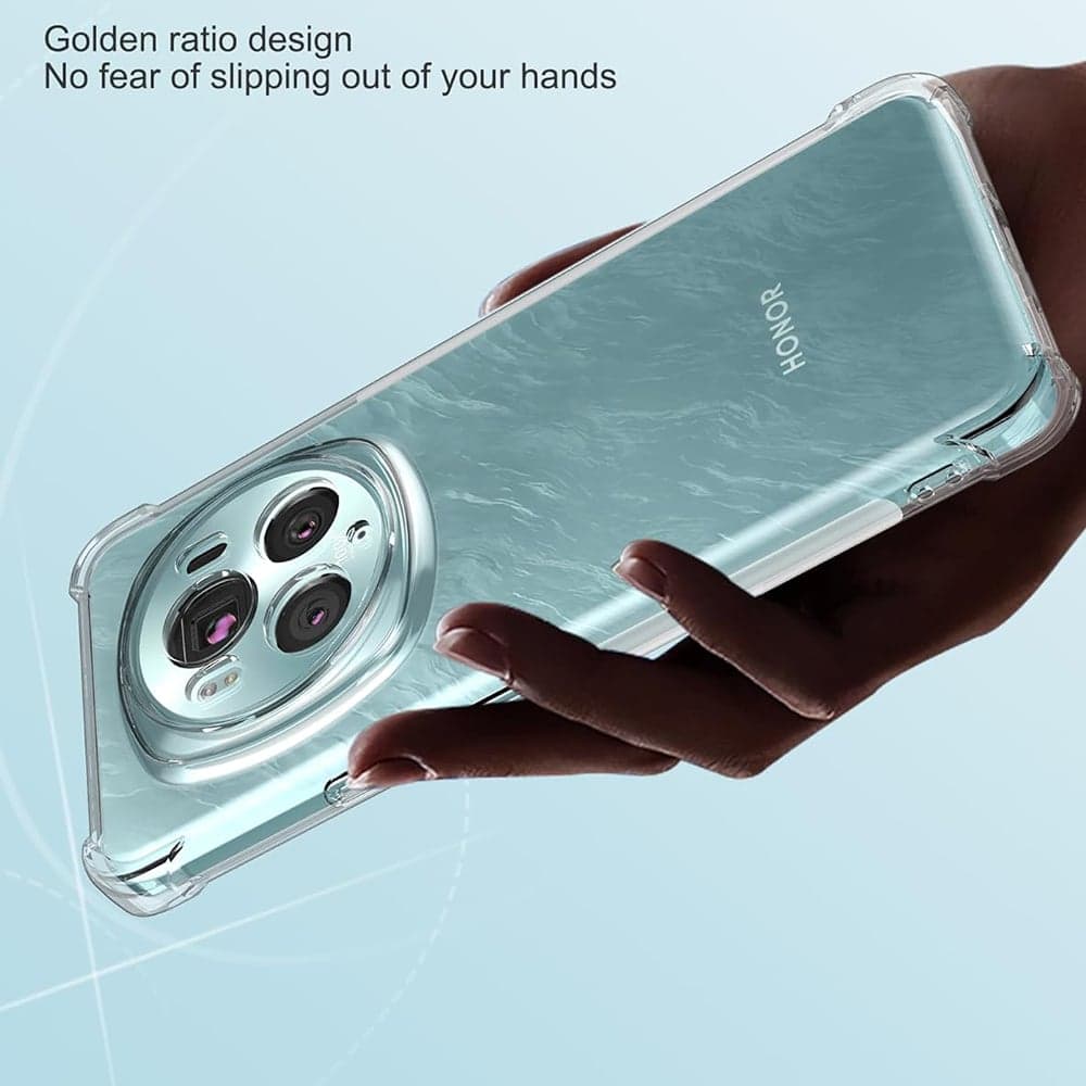 Techsuit Shockproof Clear Silicone - θήκη για Honor Magic6 Pro - Διάφανο 3