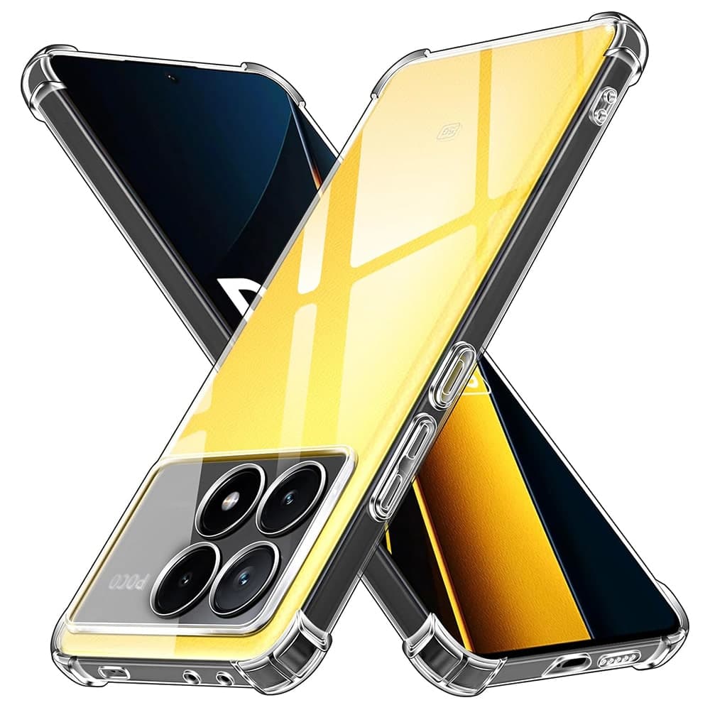Techsuit Shockproof Clear Silicone - θήκη για Xiaomi Poco X6 Pro - Διάφανο