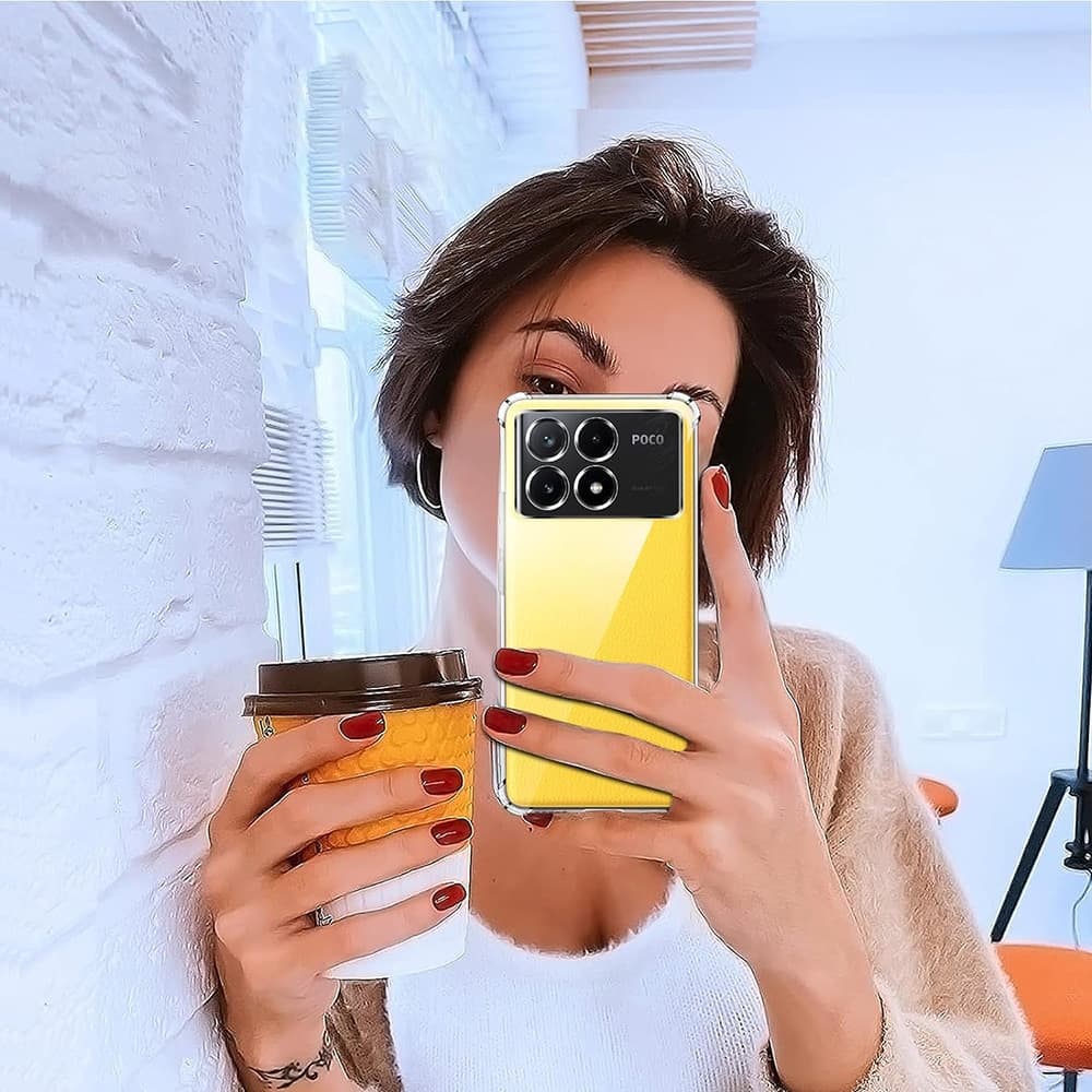 Techsuit Shockproof Clear Silicone - θήκη για Xiaomi Poco X6 Pro - Διάφανο 6