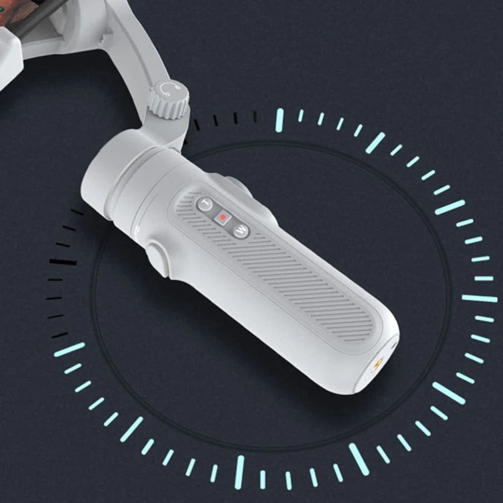 Techsuit - Phone Gimbal (SK062) - 3 Axis, Intelligent Tracking, Automatic Calibration, Joystick, Foldable, 2500mAh - Gray 3