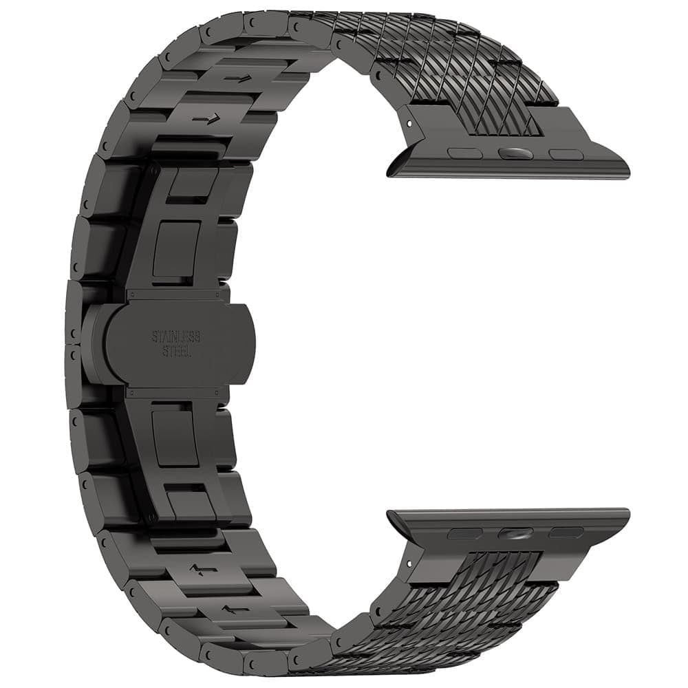 Techsuit Watchband - θήκη για Apple Watch 10 / 38mm (1st gen) 42mm 6 7 8 9 Edition Series 2 3 5 SE (2022) 1 Aluminum 11 4 Sport Ultra - Μαύρο 4