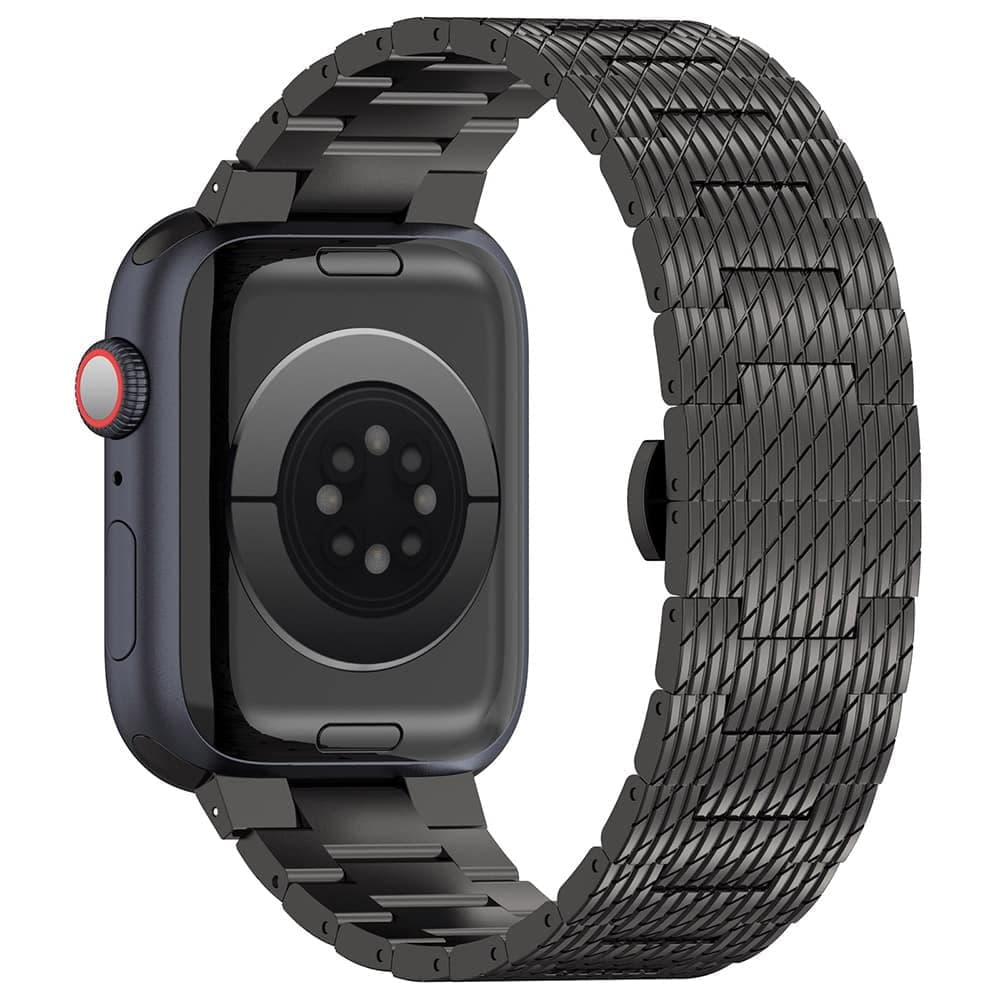 Techsuit Watchband - θήκη για Apple Watch 10 / 38mm (1st gen) 42mm 6 7 8 9 Edition Series 2 3 5 SE (2022) 1 Aluminum 11 4 Sport Ultra - Μαύρο 3