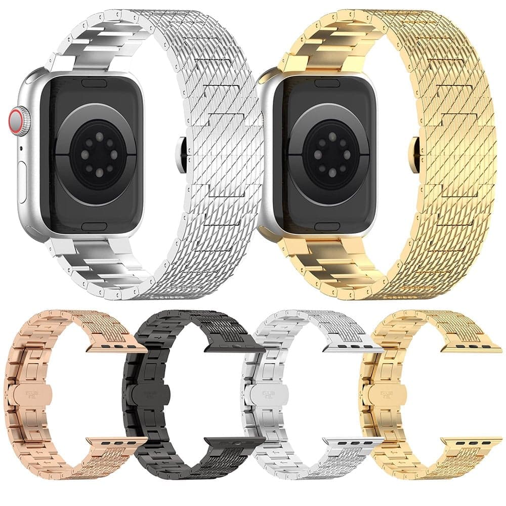 Techsuit Watchband - θήκη για Apple Watch 10 / 38mm (1st gen) 42mm 6 7 8 9 Edition Series 2 3 5 SE (2022) 1 Aluminum 11 4 Sport Ultra - Μαύρο 6