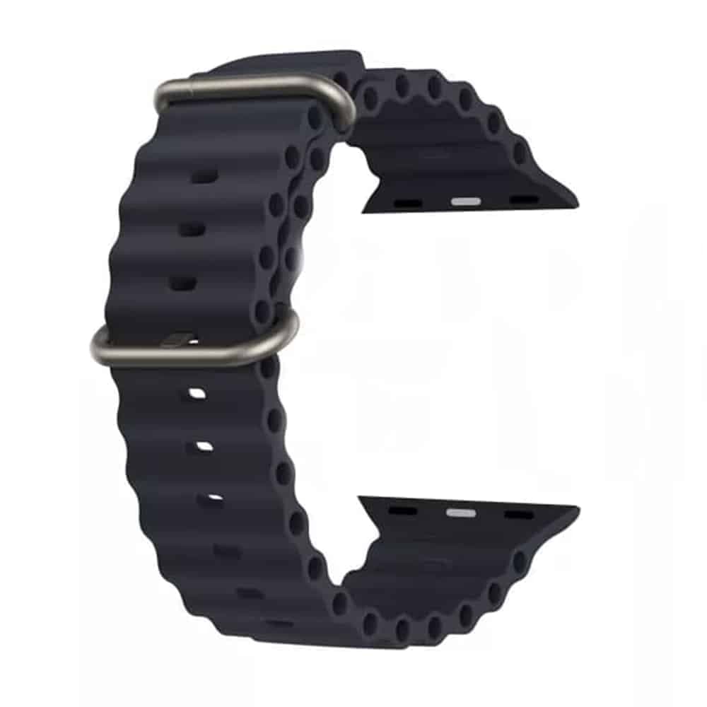 Techsuit Watchband (W038) - θήκη για Apple Watch 38mm (1st gen) / 40mm 41mm 42mm 1 2 3 4 5 6 7 8 9 10 11 SE (2022) - Μαύρο 4