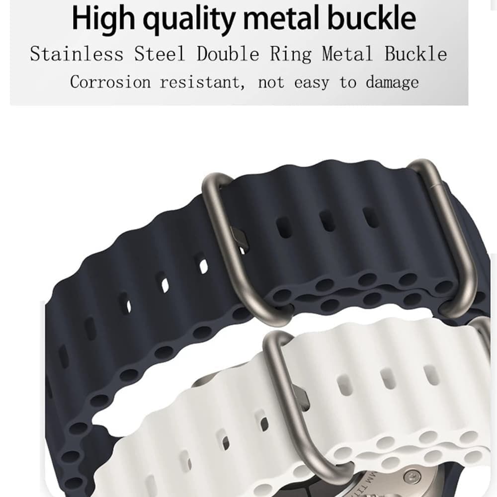 Techsuit Watchband (W038) - θήκη για Apple Watch 38mm (1st gen) / 40mm 41mm 42mm 1 2 3 4 5 6 7 8 9 10 11 SE (2022) - Μαύρο 6