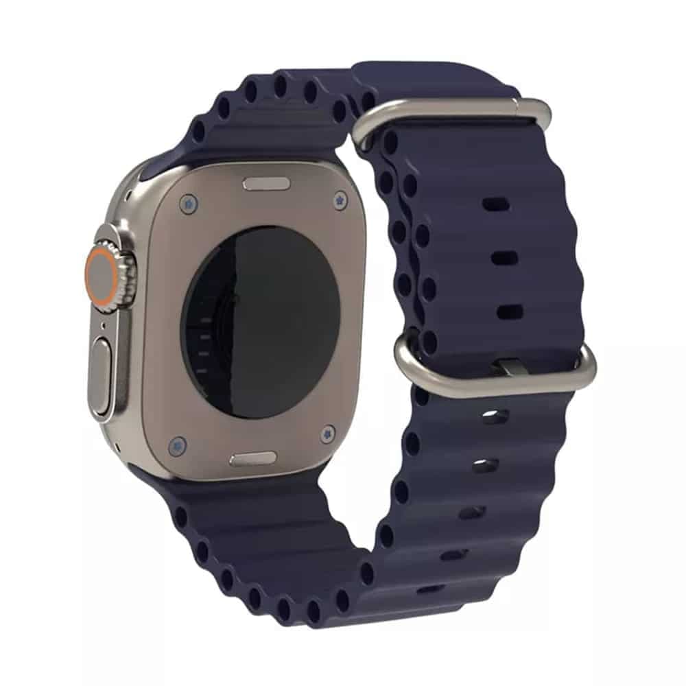 Techsuit - Watchband (W038) - Apple Watch 1/2/3/4/5/6/7/8/9/10/11/SE/SE 2/SE 3 (38/40/41/42mm) - Dark Blue 3