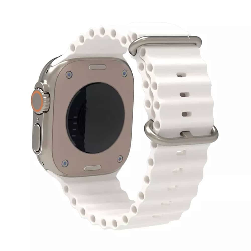 Techsuit Watchband (W038) - θήκη για Apple Watch 38mm (1st gen) / 40mm 41mm 42mm 1 2 3 4 5 6 7 8 9 10 11 SE (2022) - Λευκό 2