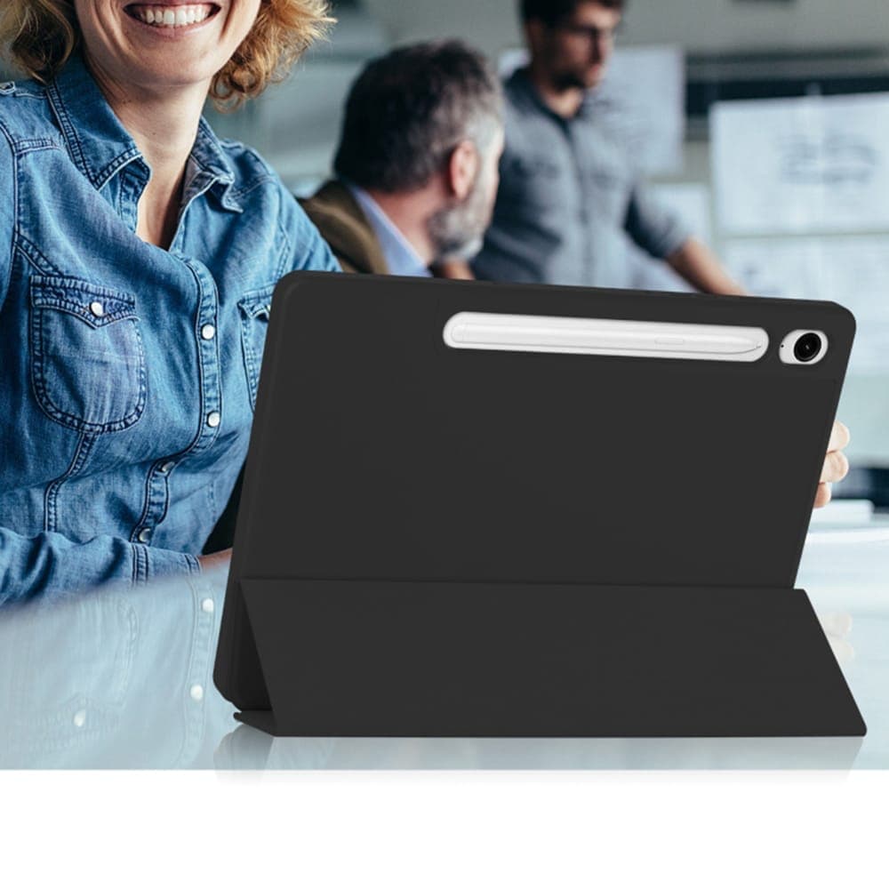 Techsuit - Flex Trifold (with Pencil Holder) - Samsung Galaxy Tab S9 FE / S10 FE - Black 5